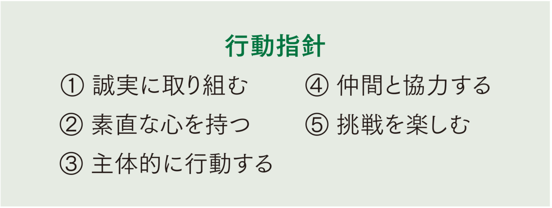 行動指針
