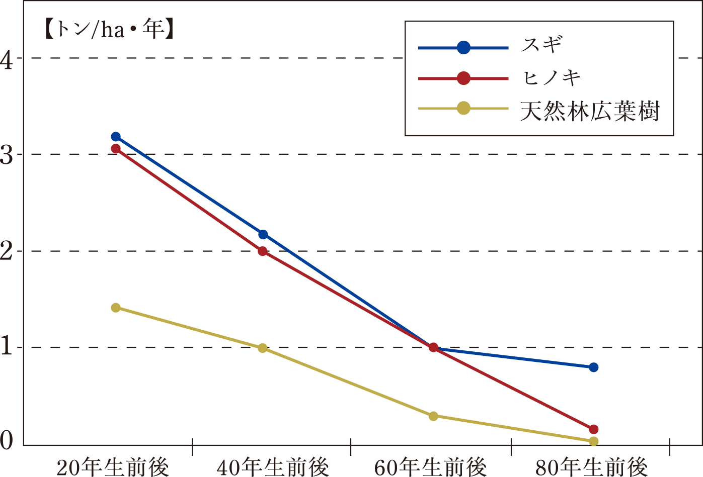 樹木がCO2を吸収・蓄積
