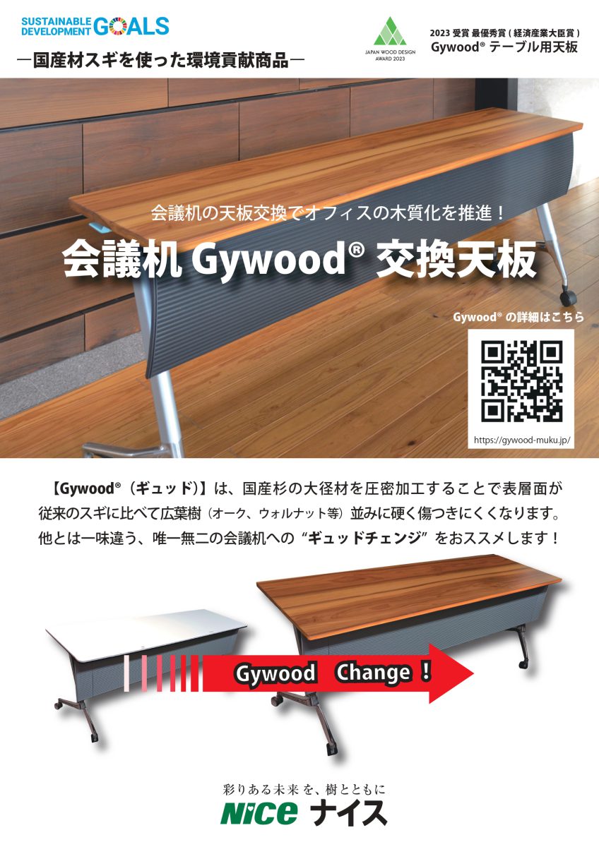 会議机 Gywood® 交換天板