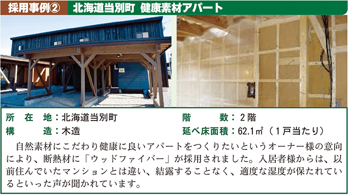 採用事例2健康素材アパート