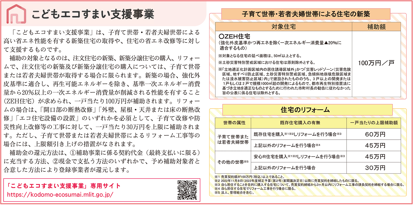 こどもエコすまい支援事業囲み