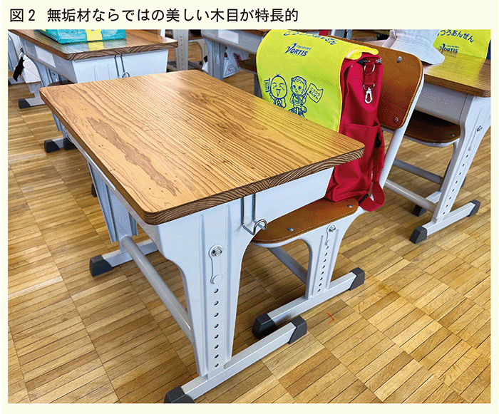 図2無垢材ならではの美しい木目