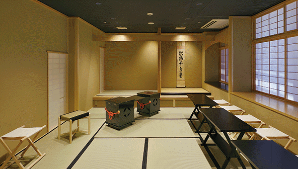 菊池建設㈱ 木材利用促進協定に基づく取り組み事例 北山杉を適材適所に活用した茶室を提案