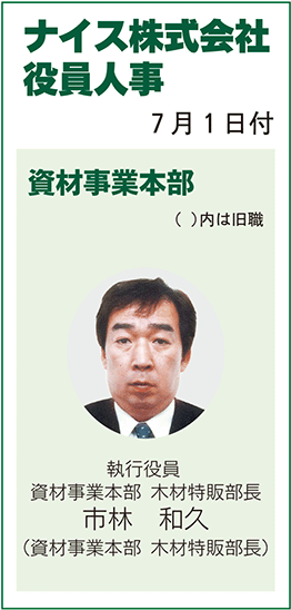 ナイス株式会社役員人事囲み