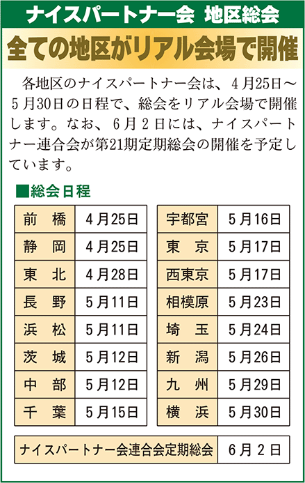 ナイスパートナー会総会囲み