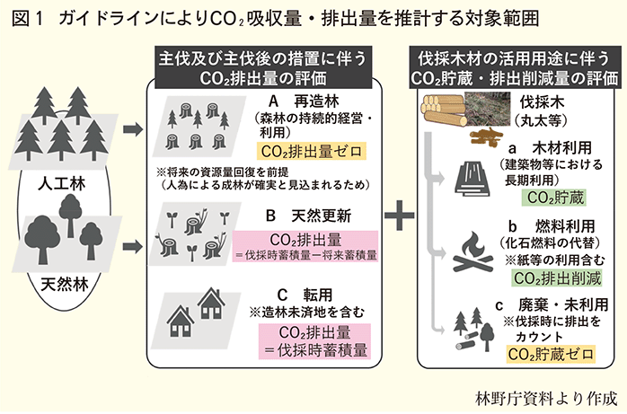 ガイドラインによるCO2旧数量排出量を推計する対象範囲